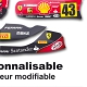 Kit déco Karting Tony Kart M6 Personnalisable Ferrari