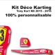 Kit déco Karting Tony Kart M6 Personnalisable Ferrari