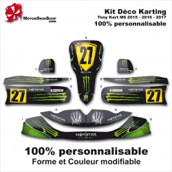 Kit déco M6 Tony Kart Karting Personnalisable Monster Energy