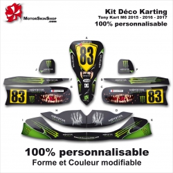 Kit déco Karting Tony Kart M6 Personnalisable Monster Energy Motorskin