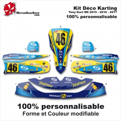 Kit déco M6 Tony Kart Karting Personnalisable Renault F1