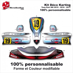 Kit déco M6 Tony Kart Karting Personnalisable Williams FX40