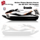 Jet Ski GTI 130 Sticker plaque numéro seadoo 3 places 