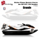 Jet Ski GTI 130 Sticker plaque numéro seadoo 3 places 