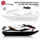 Jet Ski GTI 130 Sticker plaque numéro seadoo 3 places 