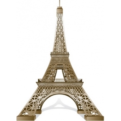 Tour Eiffel 3D Vecteur