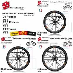 Sticker jante Mavic SSC Cosmic SL jante VTT