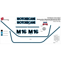 Sticker Restauration Mobylette Motobecane M16