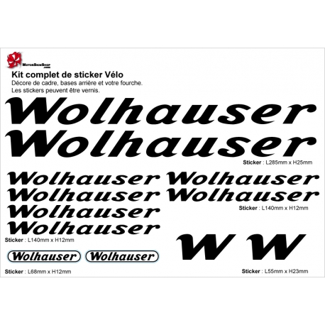 Sticker cadre Vélo Wolhauser