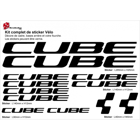 Sticker cadre Cube