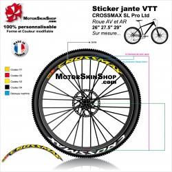 Sticker jante VTT CROSSMAX SL Pro Ltd Mavic 26" 27.5" 29"