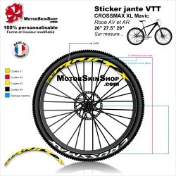 Sticker jante VTT CROSSMAX XL Mavic 26" 27.5" 29"