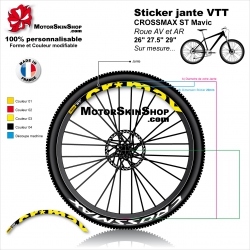 Sticker jante VTT CROSSMAX ST Mavic 26" 27.5" 29"