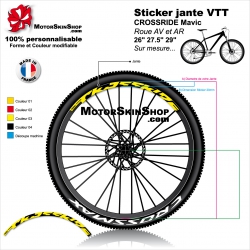 Sticker jante VTT CROSSRIDE Mavic 26" 27.5" 29"