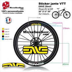 Sticker jante VTT ENVE 20mm pour jante 26" 27.5" 29"