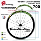 Sticker Jante COSMIC élite vélo roue 700 ou 650B 30MM