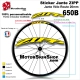 Sticker Jante ZIPP vélo roue 700 ou 650B 20MM