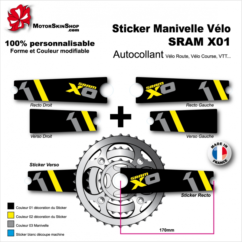 Autocollant sur le vélo - type CR1