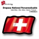 Sticker Drapeau SUISSE National Flottant