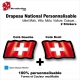 Sticker Drapeau SUISSE National Flottant