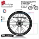 Sticker jante VTT DT SWISS 18mm pour jante 26" 27.5" 29"