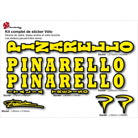 Sticker cadre vélo Kit Pinarello Ancien