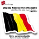 Sticker Drapeau BELGE National Flottant Belgique