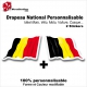 Sticker Drapeau BELGE National Flottant Belgique