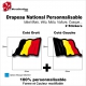 Sticker Drapeau BELGE National Flottant Belgique