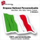 Sticker Drapeau ITALIE National Flottant Italien