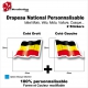 Sticker Drapeau ALLEMAGNE National Flottant allemand