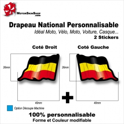 Sticker Drapeau ALLEMAGNE National Flottant allemand