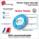 Sticker Cadre Vélo UCI APPROVED Texte modifiable