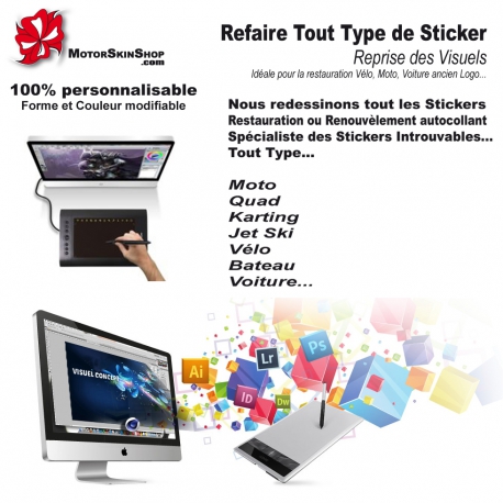 Refaire un Autocollant ou Sticker Ancien ou Récent