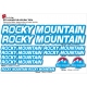 Sticker cadre vélo Kit Rocky Mountain après 2016