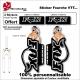 Sticker fourche VTT Fox Sexy Femme Pin Up