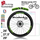 Sticker jante VTT ENVE M5 M6 M7 ou M9 2018 25mm Carbon Fiber Wheelset