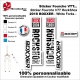 Sticker fourche RockShox Boxxer 2018 VTT Fourche Blanche