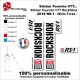 Sticker fourche RockShox RS-1 2018 VTT Fourche Blanche