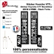 Sticker fourche RockShox Lyrik 2018 VTT Fourche Noir