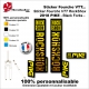 Sticker fourche RockShox Pike 2018 VTT Fourche Noir