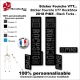 Sticker fourche RockShox Pike 2018 VTT Fourche Noir