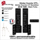 Sticker fourche RockShox Yari 2018 VTT Fourche Noir