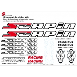 Sticker Vélo Scapin autocollant cadre pour Décoration