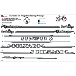 Sticker cadre Vintage Ernest Colnago Arabesque Vintage XXL