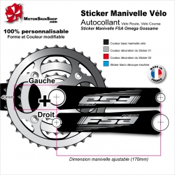 Sticker Manivelle FSA Omega Gossame Vélo