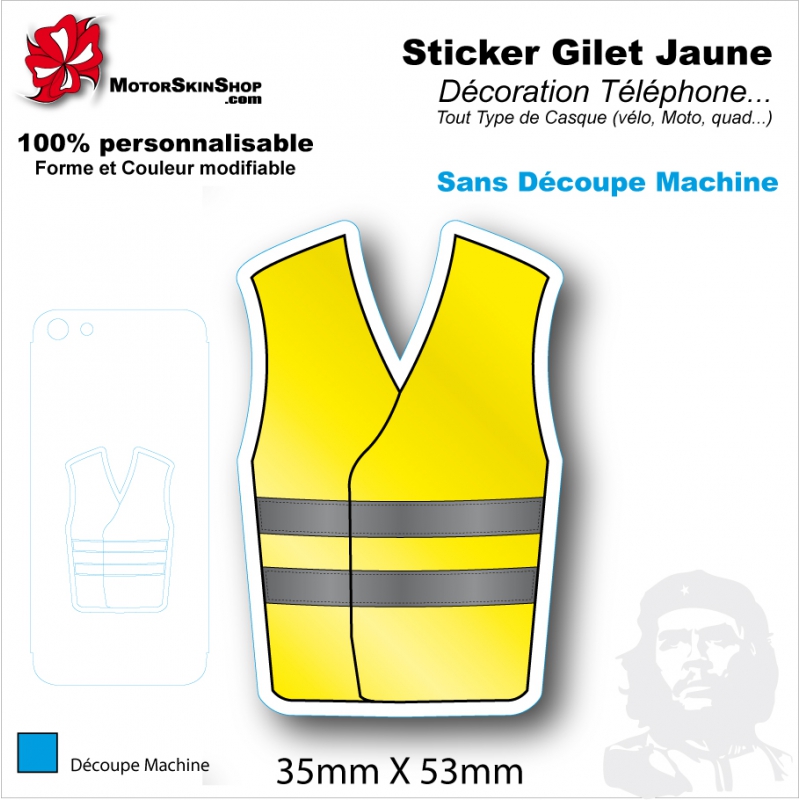 gilet jaune vélo personnalisé