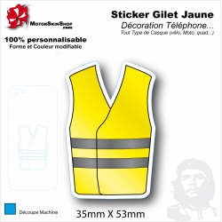 Sticker Gilet Jaune citoyen en colère