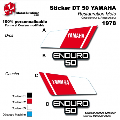 Sticker DT 50 YAMAHA