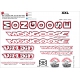 Sticker cadre Mongoose BMX Taille XXl 90-95